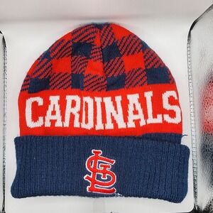 St. Louis Cardinals MLB Red/White/Blue Adult Unisex Knit Stocking Beanie Fanwear